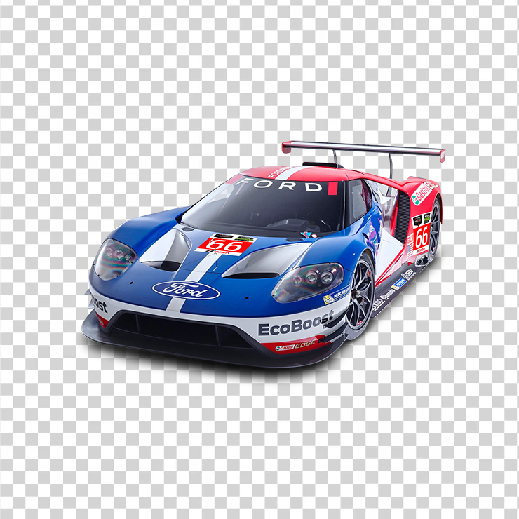 Blue Ford Gt Race Car