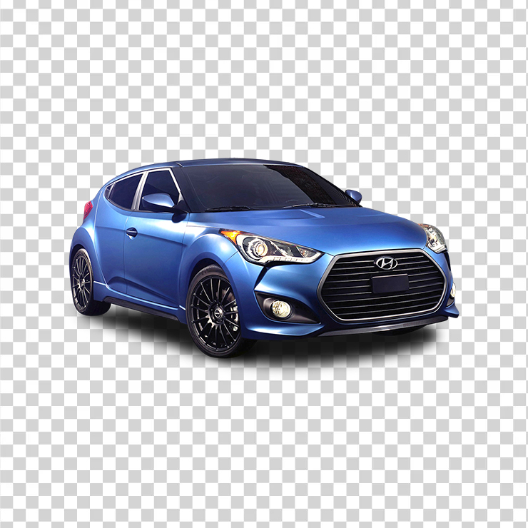 Blue Hyundai Veloster Rally Car