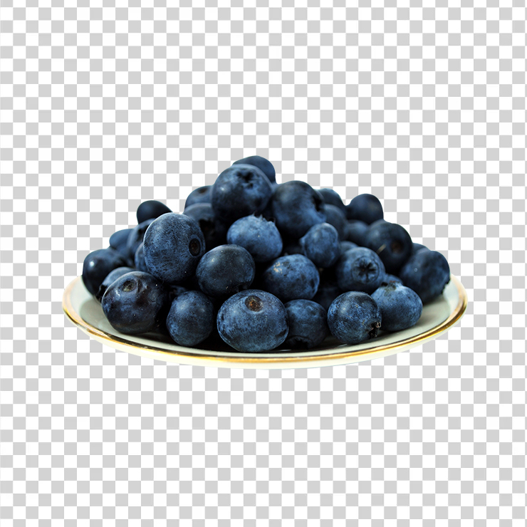 Blueberries On Plate