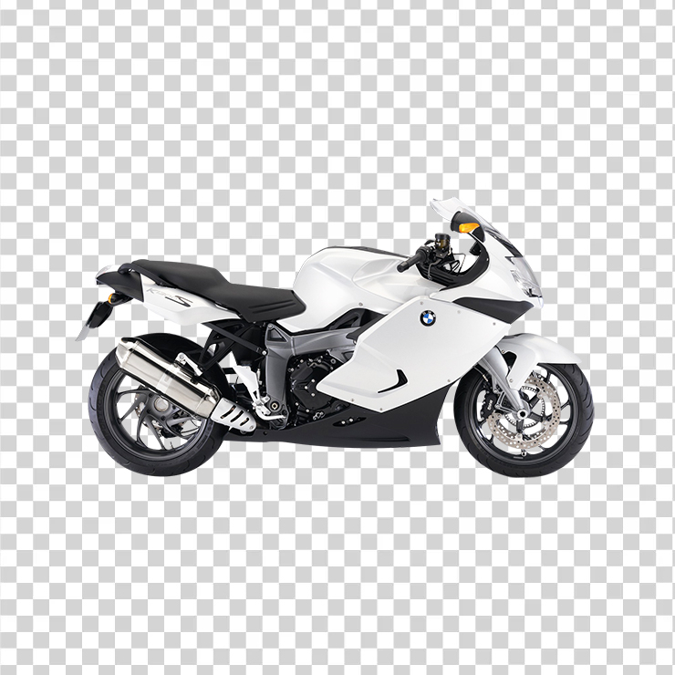 Bmw Ks White Sport Motorcycle Bike