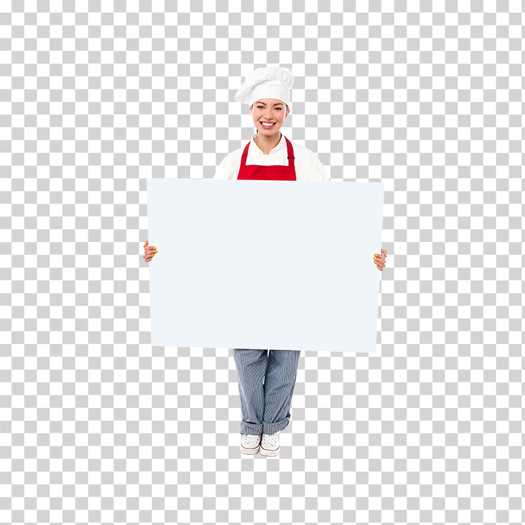 Chef Holding Banner Image