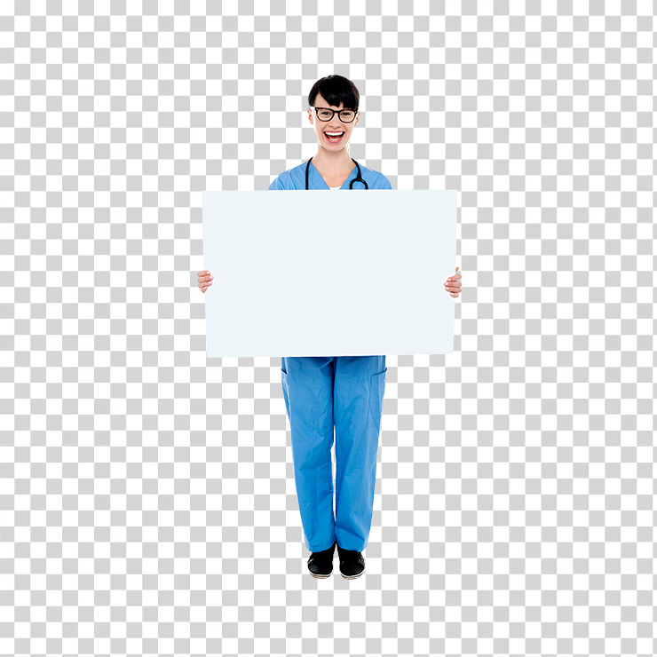 Doctor Holding Banner Image 1