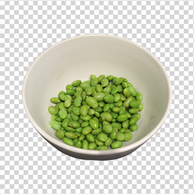 Edamame soy beans in bowls