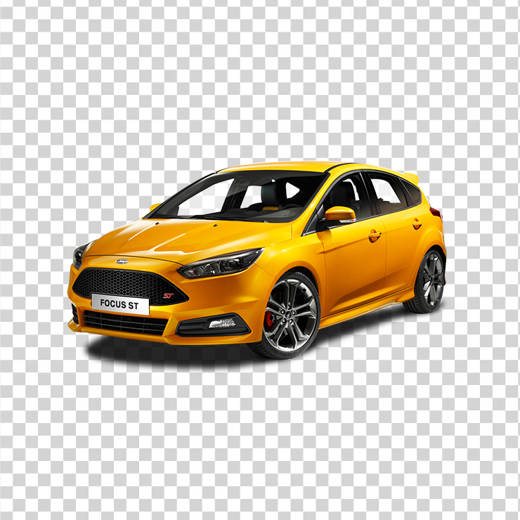 Ford Focus St Yellow Car
