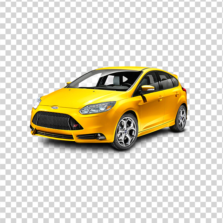 Ford Focus Yellow Car
