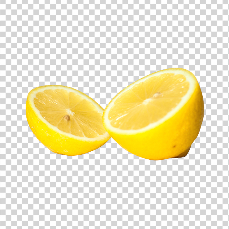Freshly Cut Half Lemon