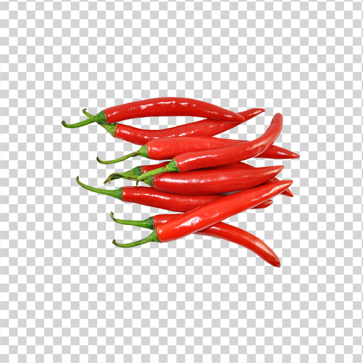 Fresh red chilies
