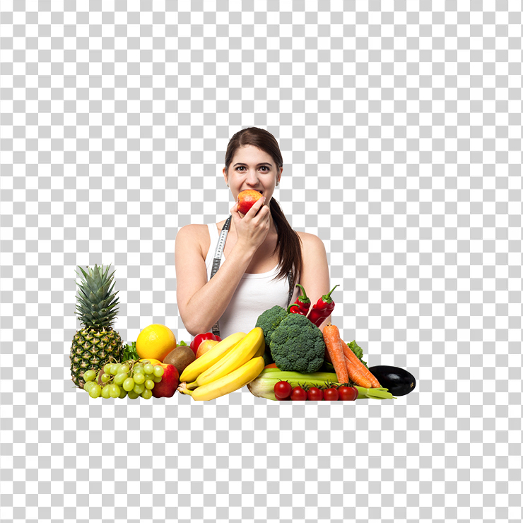 Girl With Fruits