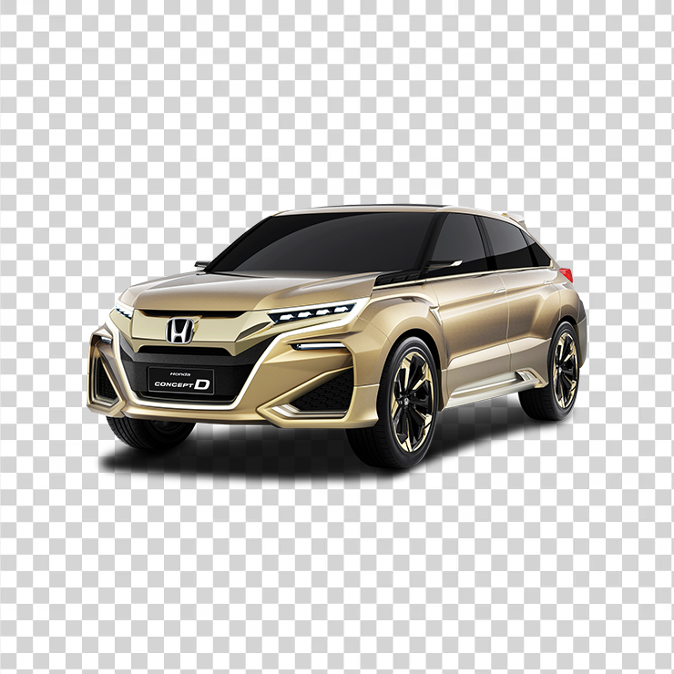 Gold Honda Concept D Car