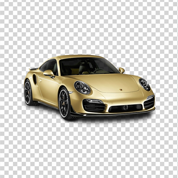 Gold Porscheturbo Aerokit Car