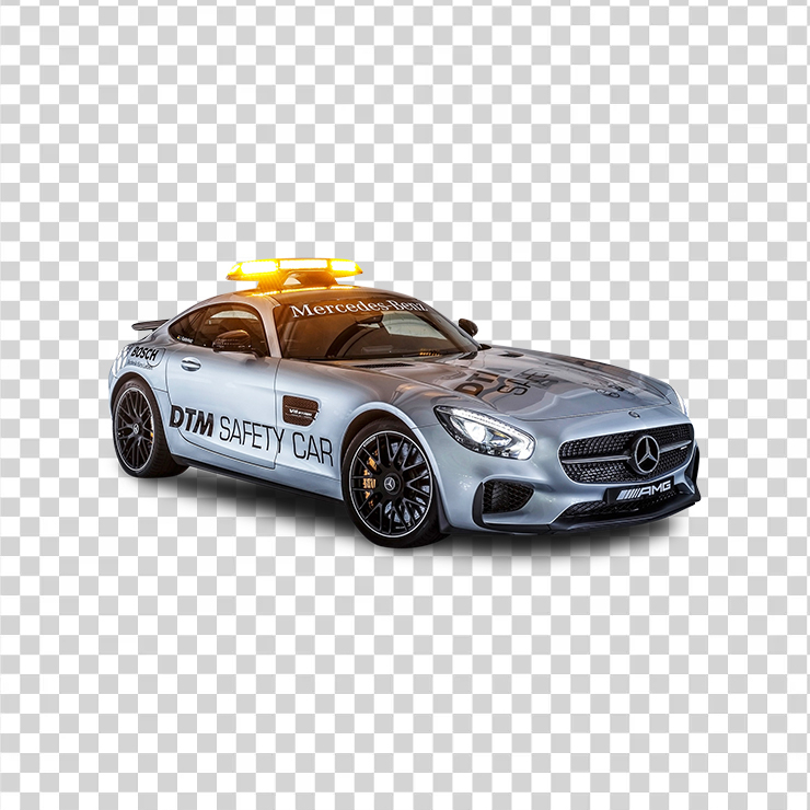 Gray Mercedes Amg Gts Safety Car Car