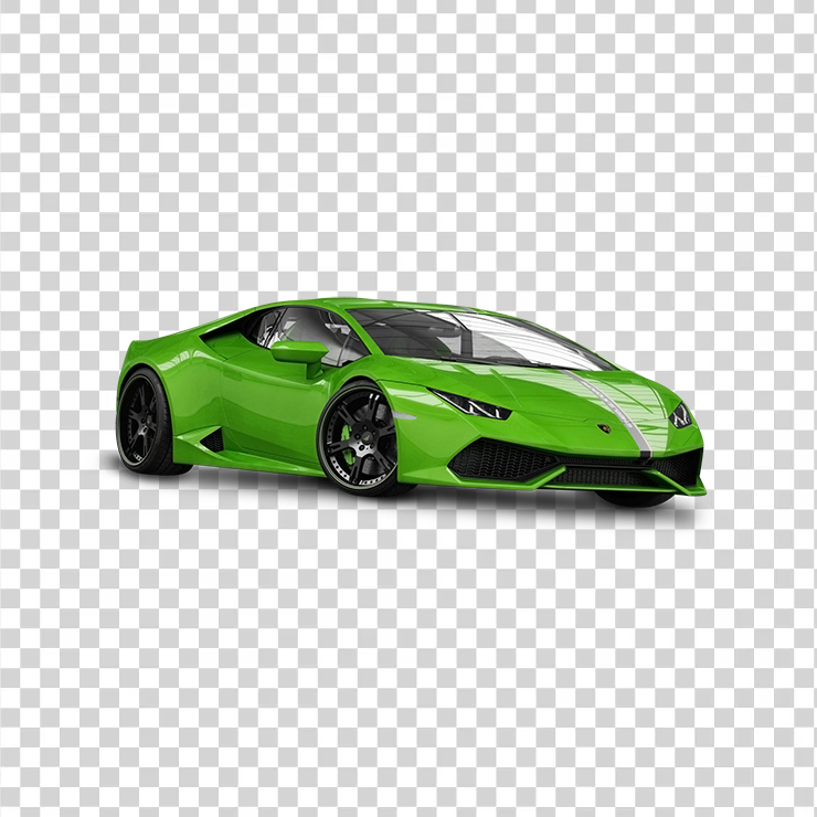 Green Lamborghini Huracan Car