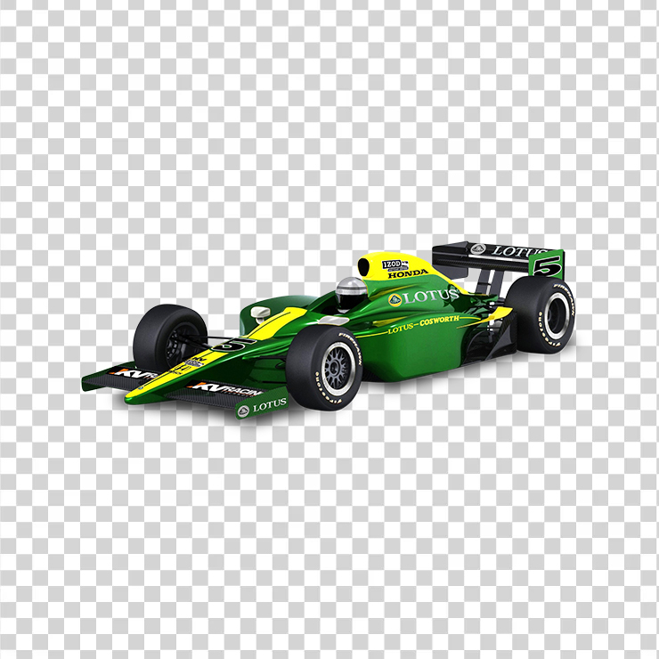 Green Lotus Cosworth Racing Car