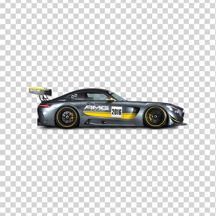 Grey Mercedes Amg Gt Racing Car