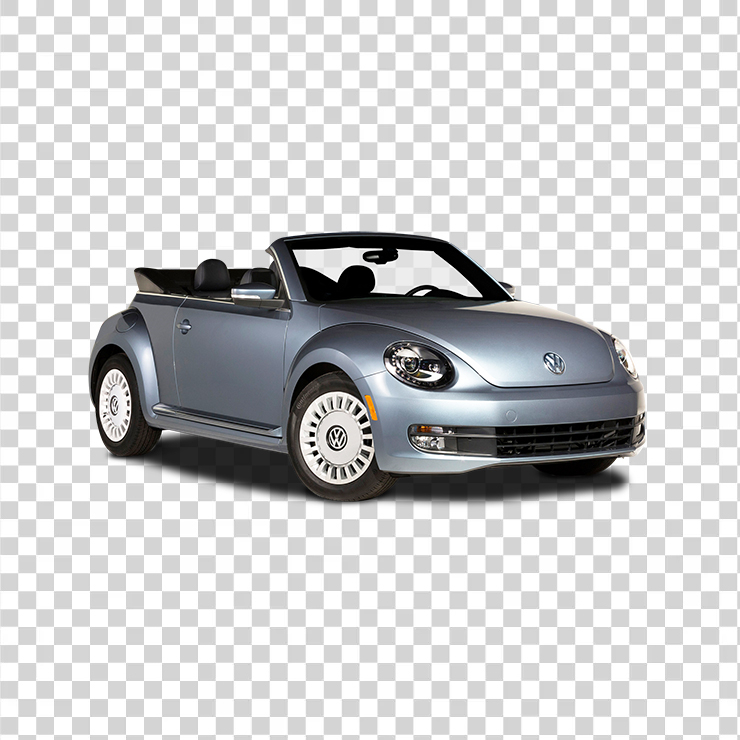 Grey Volkswagen Beetle Denim Car