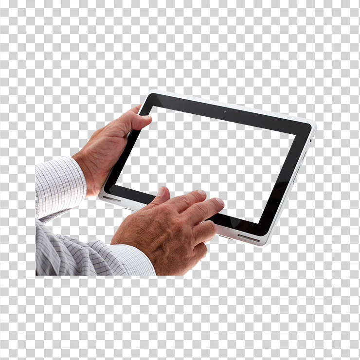 Hand Using Tablet