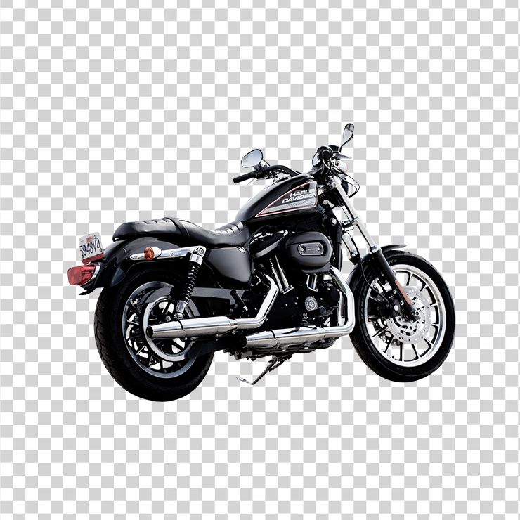 Harley Davidson Black Color Motorcycle Bike