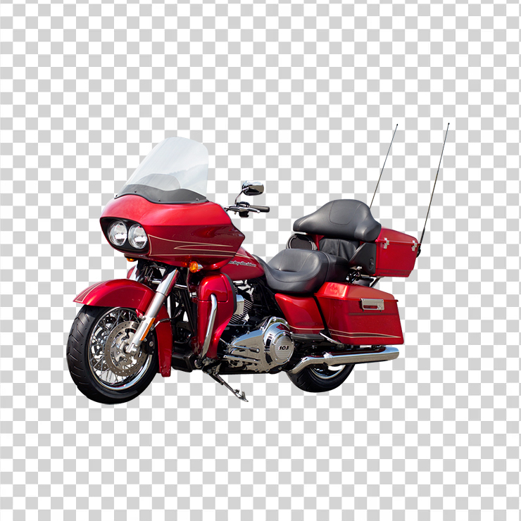 Harley Davidson Red Motorcycle Bike