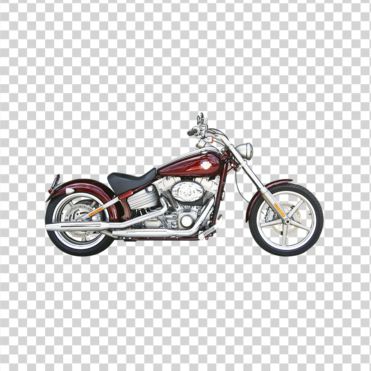 Harley Davidson Red Motorcycle Png Transparent Image