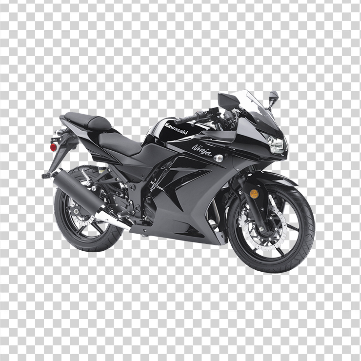 Kawasaki Ninja Black Motorcycle Bike