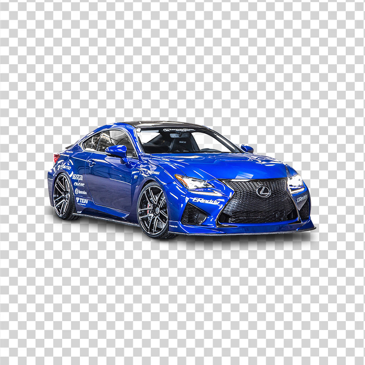 Lexus Rc F Blue Car