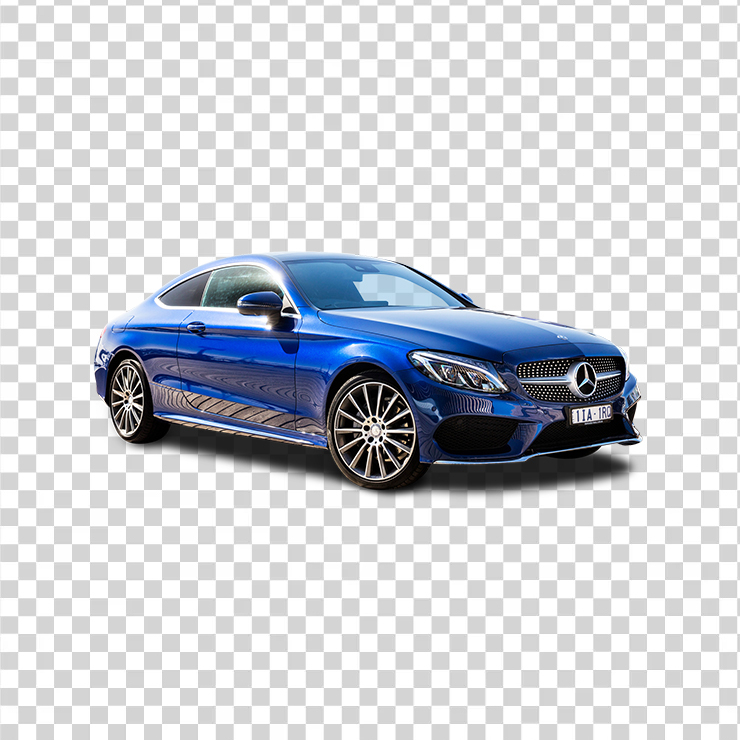 Mercedes Benz C Class Blue Car