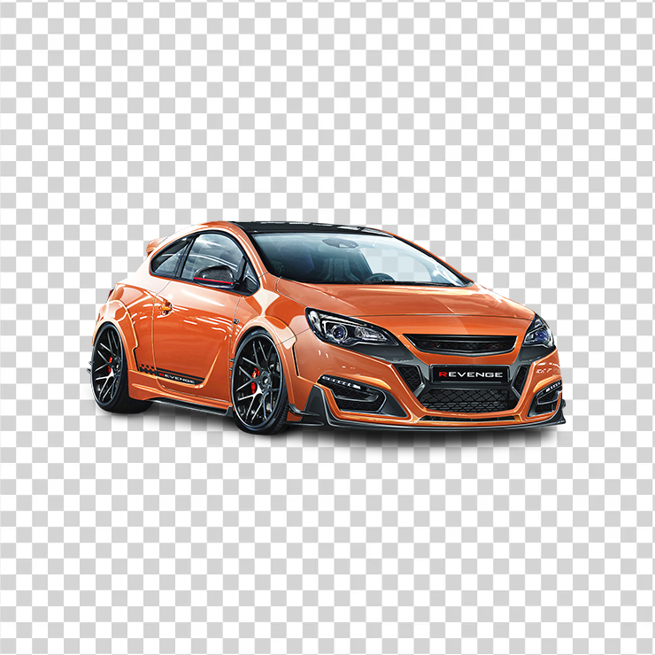 Opel Astra Gtc Revenge Orange Car