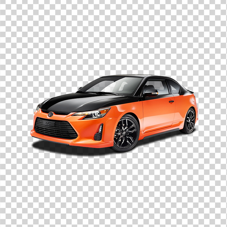 Orange And Black Scion Tc Sports Car