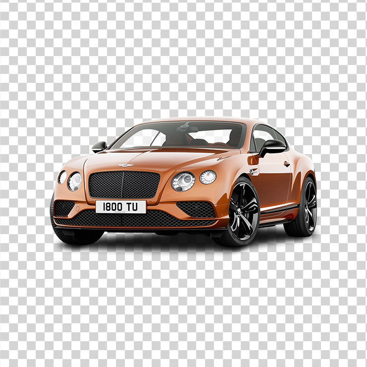 Orange Bentley Continental Gt Speed Car