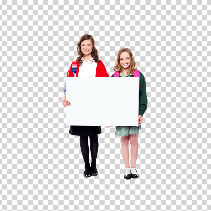 People Holding Banner Image