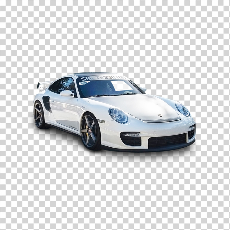Porschegt White Car