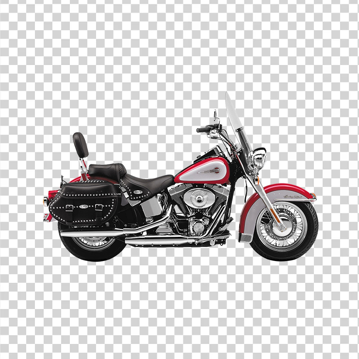 Red Harley Davidson Motorcycle Bike
