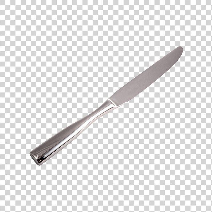 Steel kitchen glossy metal knife