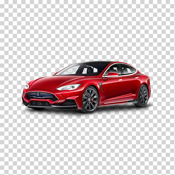Tesla Model S Red Car