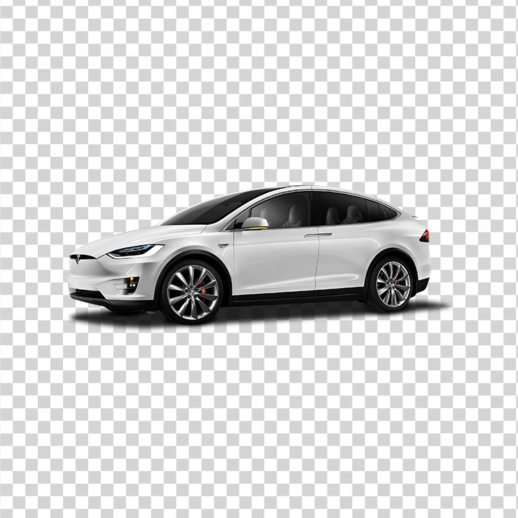 Tesla Model X White Car