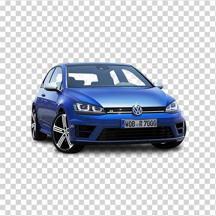 Volkswagen Golf Blue Car