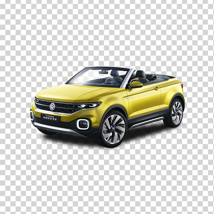 Volkswagen T Cross Breeze Yellow Car