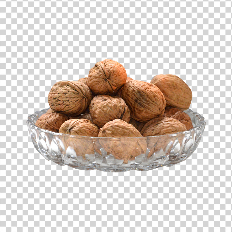Walnut on bowl