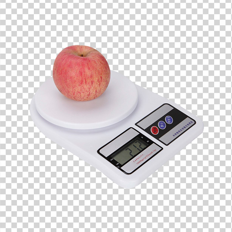 Weighing Scale With Apple