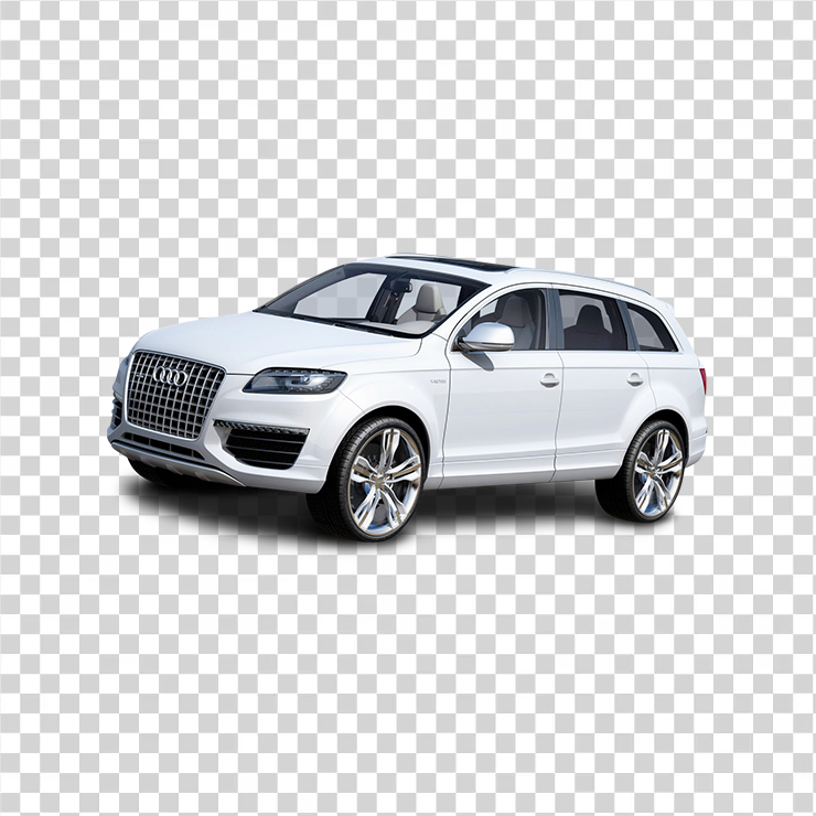 White Audi Car