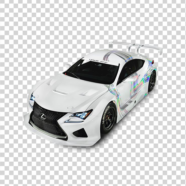 White Lexus Rc F Car