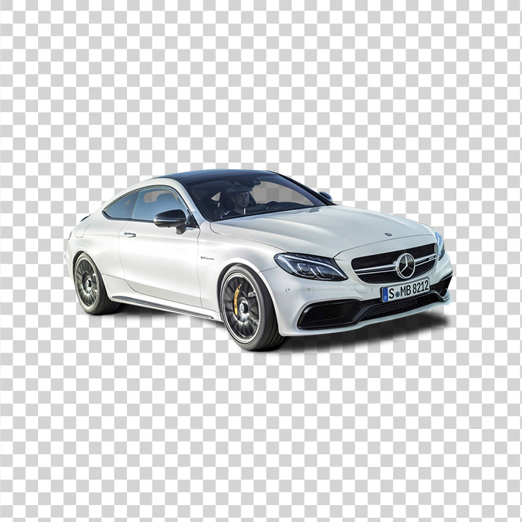 White Mercedes Amg C S Coupe Car