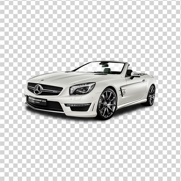 White Mercedes Amg Sl Car