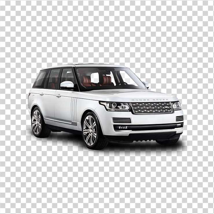 White Range Rover Car