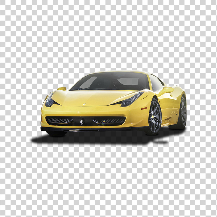 Yellow Ferrariitalia Car