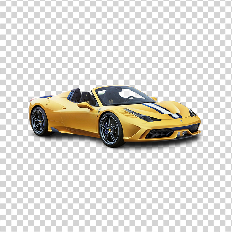 Yellow Ferrarispeciale Car