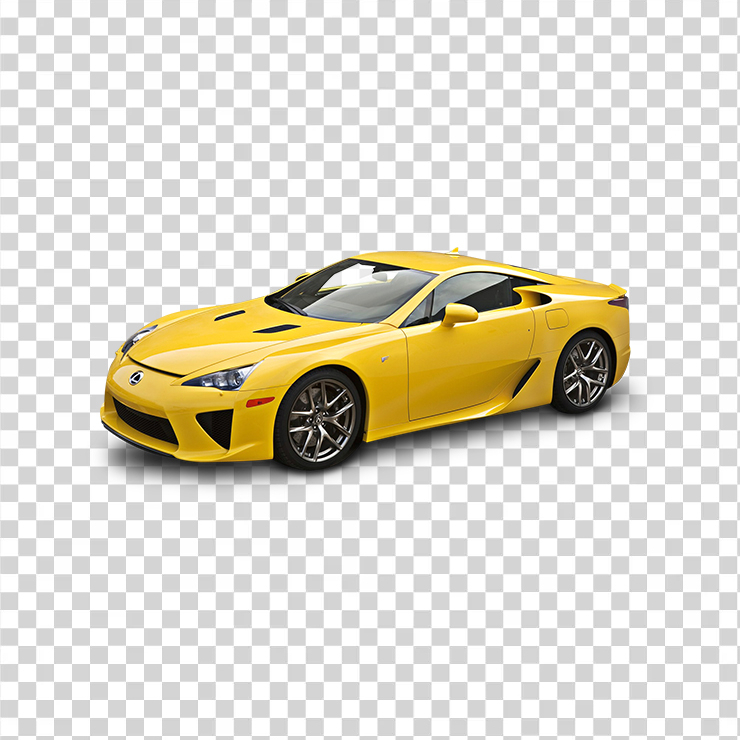 Yellow Lexus Lfa Car