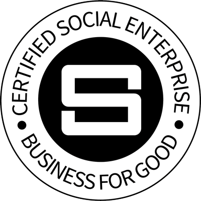 SEUK Certified. Social Enterprise UK Badge. Business For Good.