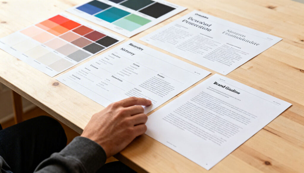 Brand strategy document example for a social enterprise branding — positioning, audience, and brand voice framework